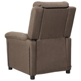Massage Chair Taupe Fabric 342359