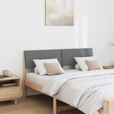 Upholstered Headboard Dark Grey 135 cm Solid Pine Wood 879125