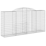 Arched Gabion Baskets 13 pcs 300x50x140/160 cm Galvanised Iron 3146748