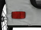 Pet Bike Trailer Grey Oxford Fabric and Iron 93965