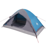 ZNTS Camping Tent Dome 4-Person Blue Waterproof 94647