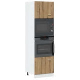 Microwave Cabinet Lyon Artisan Oak 60x57x207 cm Engineered Wood 3334024