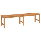 Garden Bench Warm Teak Solid Teak Wood 180 cm length Durable 316633