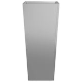 Garden Planter 35x35x75 cm Galvanised Steel 851090