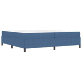 Bed Frame with Mattress Blue 200 x 200 cm Fabric 3399143