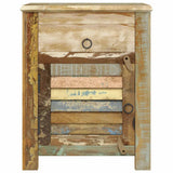 End Table with 1 Drawer 1 Door Reclaimed Wood 240950