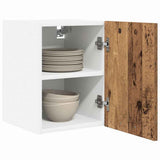 Hanging Cabinet 2 pcs Old Wood and White 30 x 31 x 40 cm 884127
