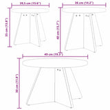 Coffee Table 3 pcs White 873539