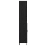 Highboard with Drawer Black Oak 69.5 x 34 x 180 cm 3416268