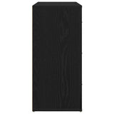 Sideboard with Drawer Black Oak 80 x 33 x 70 cm Engineered Wood 862802