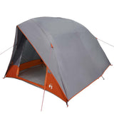 Camping Tent Grey and Orange 320 x 275 x 190 cm Taffeta 42001162