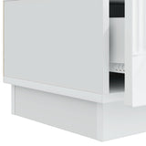 TV Cabinet with Drawer White 147 x 34.5 x 27 cm Engineered Wood 895395
