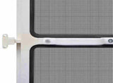 Hinged Insect Screen Manual White and Black 120 x 240 cm 42047049