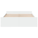 Bed Frame with Drawers without Mattress White 140x200 cm 3280293