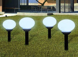 Outdoor Pathway Lamps 4 pcs LED 15 cm with Ground Spike 40863