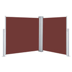Retractable Side Awning Brown 120x600 cm 48451