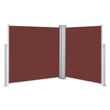 Retractable Side Awning Brown 120x600 cm 48451