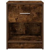Bedside Cabinets 2 pcs with Drawer Smoked Oak 40x34x50 cm 858776