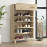 Shoe Cabinet Sonoma Oak 60x35x105 cm Engineered Wood 812783