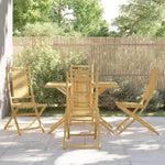 5 Piece Garden Dining Set Bamboo 3278528