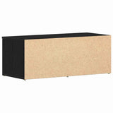 TV Cabinet with Drawer Black Oak 80x34x30 cm Engineered Wood 862484