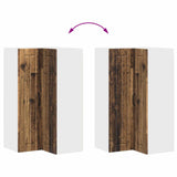 Wall Corner Cabinet LUCCA Old Wood 57 x 57 x 100 cm 885173