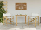 Folding Director's Chair 2 pcs Natural Bamboo 42028052
