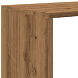 Room Divider Bookcase 4-Tier Artisan Oak 131.5x29x131.5 cm Engineered Wood 857975