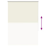 Roller Blind Blackout Off White 110x150 cm Fabric Width 105.7 cm Polyester 4011650