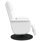 Massage Recliner Chair White 71 x 90 x 105 cm Faux Leather 42018598