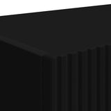 TV Wall Cabinet 2 pcs Black Engineered Wood 892192