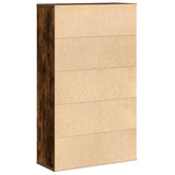 Bookcase Smoked Oak 60x24x101.5 cm Engineered Wood 860395