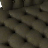 Slipper Chair Army Green 56.5 x 70 x 110 cm Faux Suede Leather 42020689