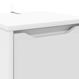 Bathroom Cabinet White 30.5 x 30 x 101 cm Engineered Wood 888737