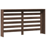 Radiator Cover Brown Oak 149x20x82 cm Engineered Wood 852705