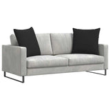 Sofa Pillows 2 pcs Black 80 x 80 cm Fabric 42014072