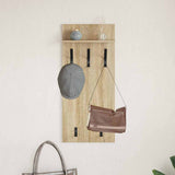 Wall-Mounted Coat Rack with Shelf Sonoma Oak 40 x 10 x 90 cm 874453