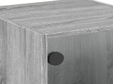 Side Cabinet with Glass Doors Grey Sonoma 35x37x75.5 cm 836404