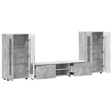 TV Cabinet Set FLORIN 3 pcs Concrete Grey Engineered Wood 3397937