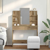 Dressing Table with Mirror Artisan Oak 96x39x142 cm 857012
