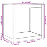 Firewood Rack Green 60x40x60 cm Steel 851006