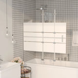 Folding Shower Enclosure ESG 120x140 cm White 150739