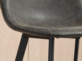 Bar Stools Set of 2, PU Leather Dining Stools with Backrest, Footrest, for Kitchen, Counter, T3398P423560