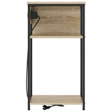 Bedside Cabinet Sonoma Oak 41 x 28 x 76 cm Engineered Wood 859576