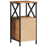 Bedside Cabinet Old Wood 34x35.5x70 cm Engineered Wood 857250