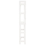 Toilet Rack White 63x26x171 cm Solid Wood Pine 824659