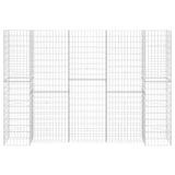 H-Shaped Gabion Planter Steel Wire 260x40x180 cm 145664