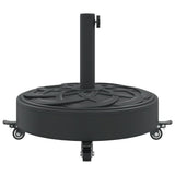 Parasol Base with Wheels for 38 / 48 mm Poles 27 kg Round 4007979