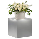 Plant Stand Silver 40 x 40 x 40 cm Steel 8012526