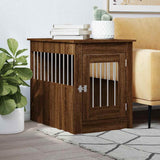 Dog Crate Furniture Brown Oak 55x80x68 cm Engineered Wood 838329
